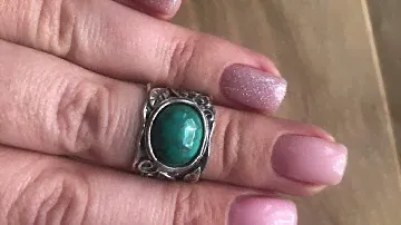 Женское серебряное кольцо DEN'O с натуральной бирюзой. Артикул 01R1222TQ.