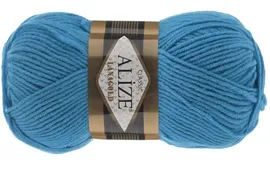 Пряжа ALIZE "LANAGOLD classic" (100 г) 245 (синяя бирюза)