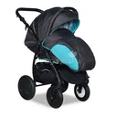 Коляска 3в1 Indigo INDIGO 17 F 33 Бирюза+Графит