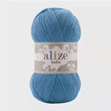 Пряжа Alize Bella - 387 темно-синяя бирюза
