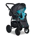 Коляска 3в1 Indigo INDIGO 17 F 33 Бирюза+Графит