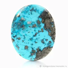 Бирюза с пиритом 19,8х16,2 мм 21,73 ct