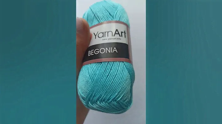 Подробный обзор пряжи YarnArt Begonia №5353 Светлая-бирюза