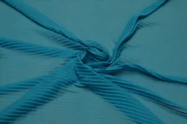Шифон плиссе бирюза, бирюзовый