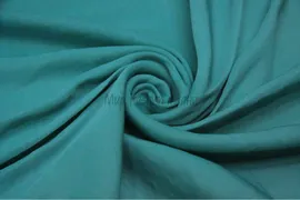 Мокрый шелк однотонный — бирюза