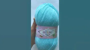 Подробный обзор пряжи Alize Sekerim Bebe(Акрил 100%) №189 Светлая бирюза