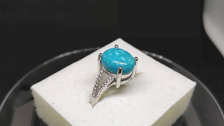 Кольцо. Натуральная бирюза. Серебро 925. К7700