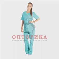Костюм женский "Шарм", бирюза, тк. смесовая