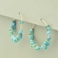 Серьги 'SUNSTONES' Бирюза Серебро(925)