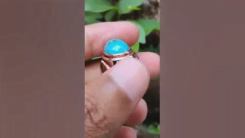 NATURAL TURQUOISE EGYPT URAT MERAHGIN MESIR.Dmnsi 17x11,5x8RIG PERAK CHROM WARNA SWASA HRGA 2.JT