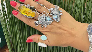 Натуральные камни в серебре: бирюза🦋 янтарь💛 лазурит💙хризопраз 💚