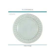 Обеденная тарелка Venice нежная бирюза, 27.5 см, Matceramica