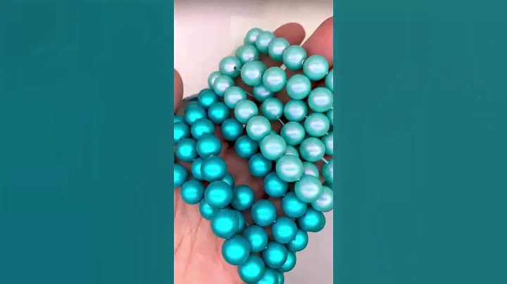 NEW Serinity Pearls - Crystal Iridescent Dark & Light Turquoise Pearl