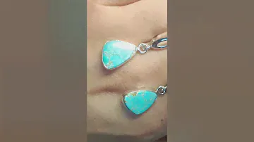 Серебряные серьги с бирюзой !#ручнаяработа#серебро #бирюза #ювелир #ювелирочка