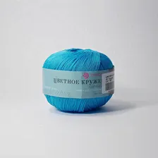 Пряжа Пехорка ЦВЕТНОЕ КРУЖЕВО (Цвет: 45 темная бирюза)