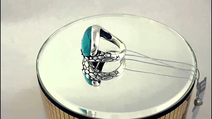 Серебряное кольцо 925 проба. Женское кольцо с бирюзой. 1305