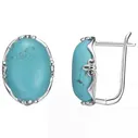 Серьги &#40;Серебро, Бирюза&#41;