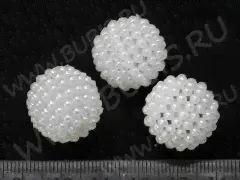 (ОПТ) Бусина каменная Сердце 13 5,8*5,5*2,8мм Бирюза красная синт. (камни) (НИТЬ)