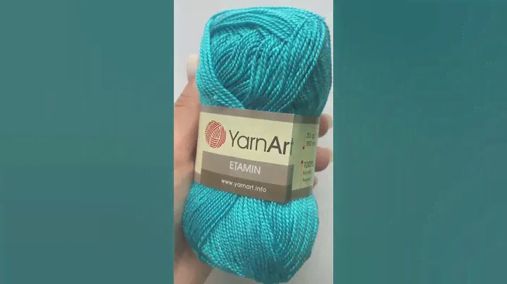 Подробный обзор пряжи YarnArt Etamin(Акрил 100%) №425 Бирюза