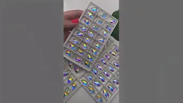 Пришивные стразы в форме капли Crystal AB 10.5*18 от SHOPSTRAZ