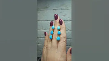 Серьги натуральная бирюза