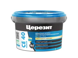 Затирка цементная Церезит CE 40 Premium эластичная №77 бирюза 2 кг