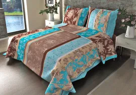Постельное белье из бязи 140гр/м2 АКЦИЯ Ажур бирюза (304-1)