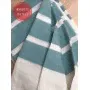 Пештемаль «Fula», цвет: natural-aqua - натуральный/бирюза (90х180 см; 60% хлопок, 40% шелк)