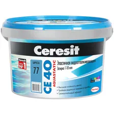 Затирка №77 Ceresit Aquastatic СЕ 40 бирюза 2 кг 943 р.