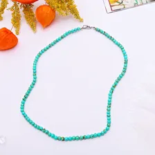 Бусы шар №4 "Бирюза старая", 45см